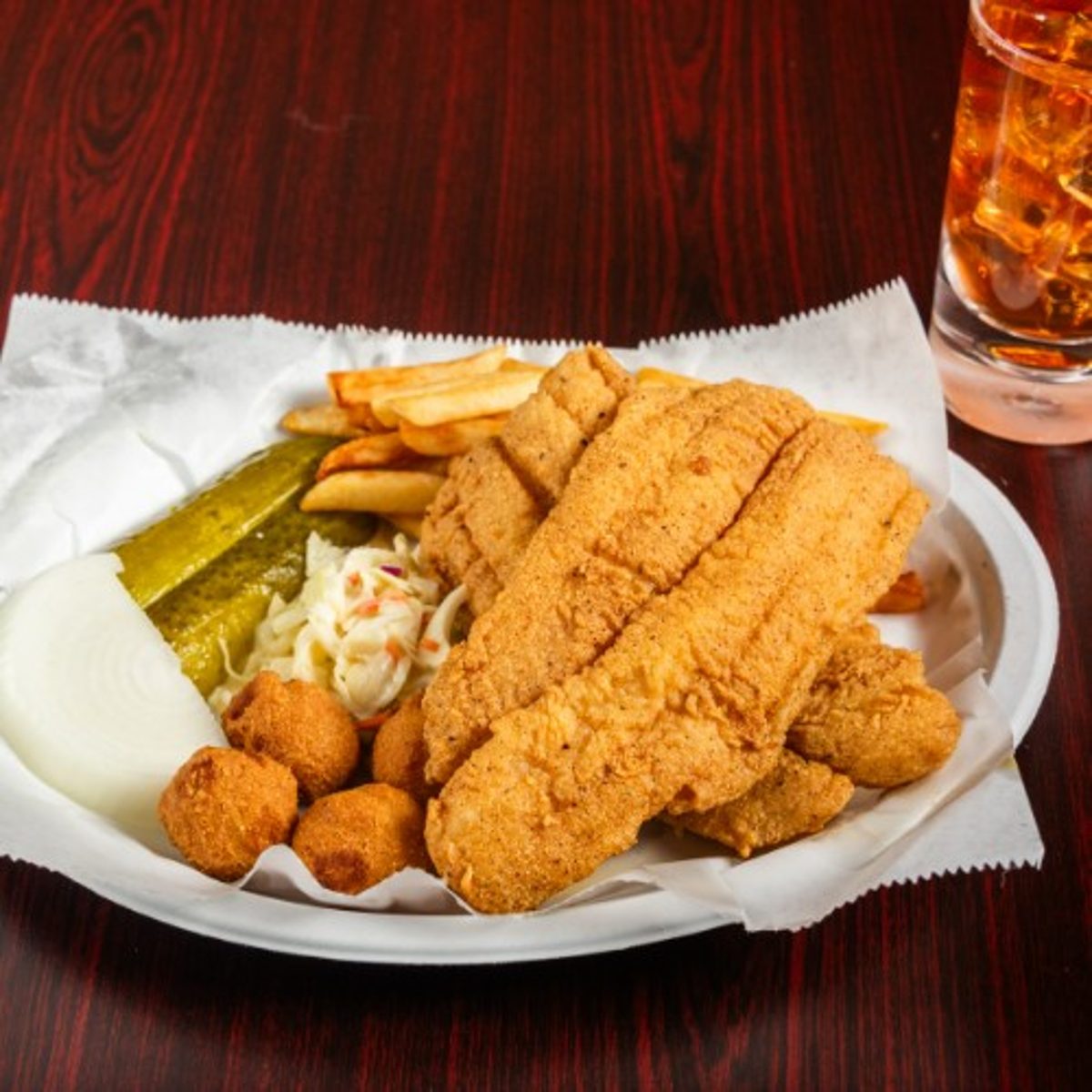 Fried Fish Fillet Platter