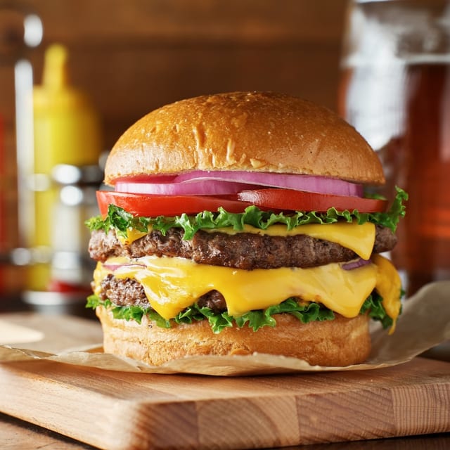Double Cheeseburger Only.