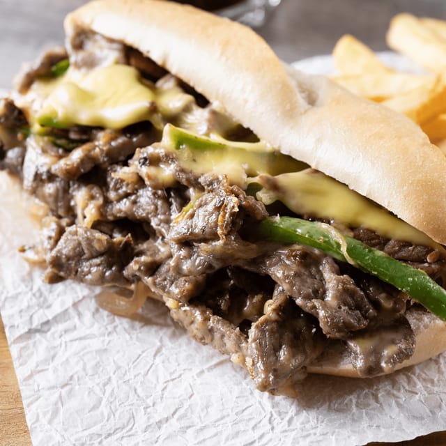 Philly Cheese Steak Sandwich Only.