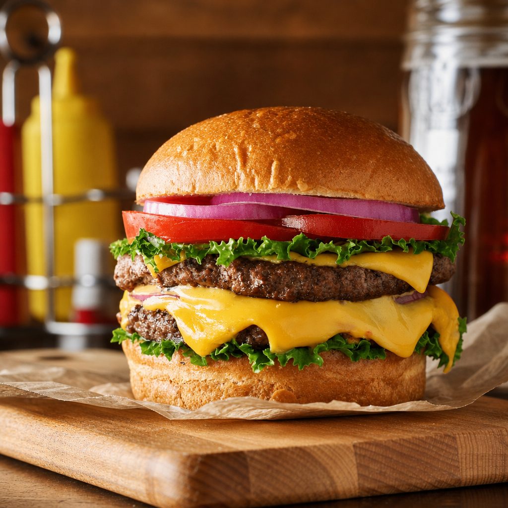 Double Cheeseburger Only.