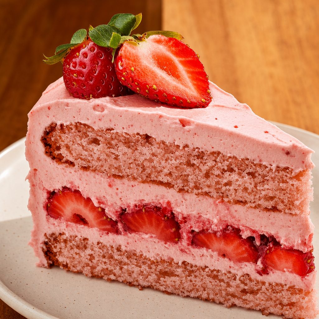 Strawberry Cream Cake.